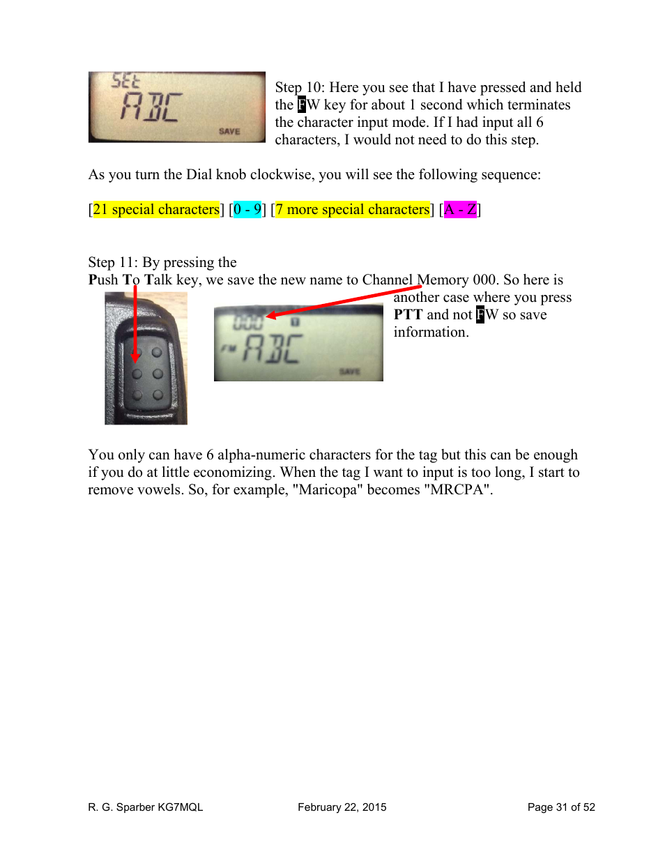 Yaesu FT-60R User Manual | Page 31 / 52