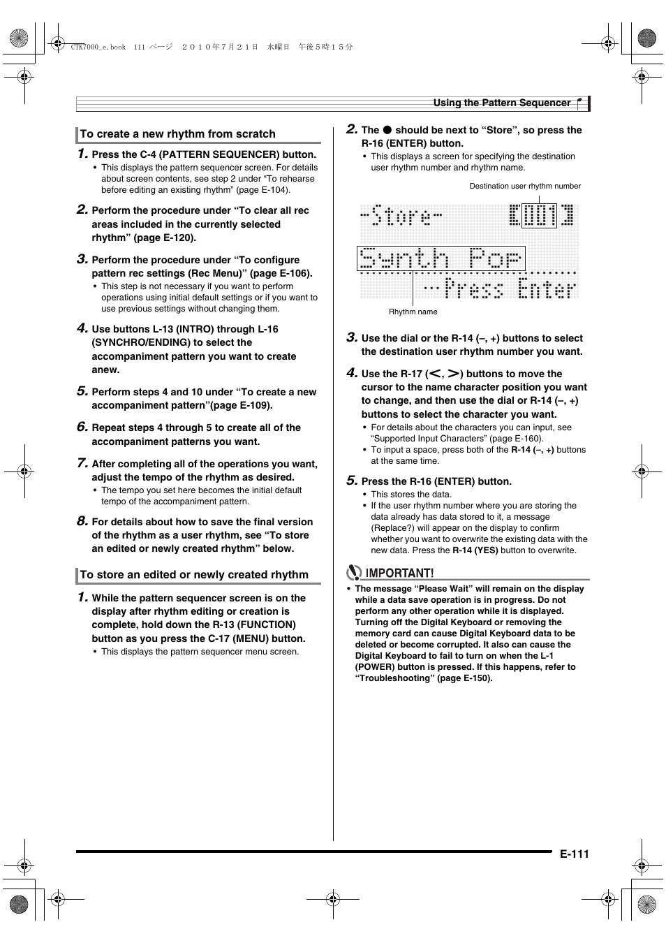 Casio WK7500E1A User Manual | Page 113 / 168