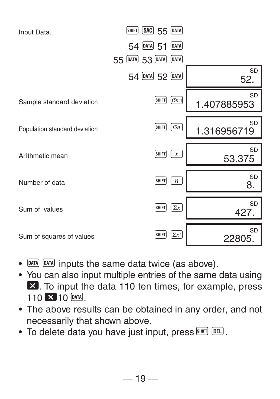 Casio FX-260SOLAR User Manual | Page 21 / 38