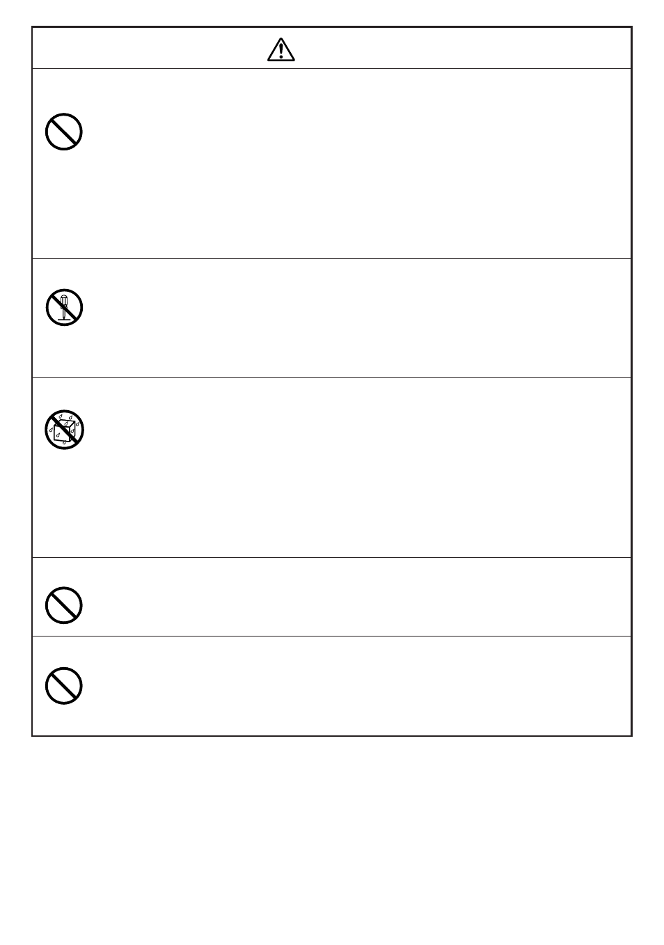 Warning | Casio CW-E60 User Manual | Page 6 / 28