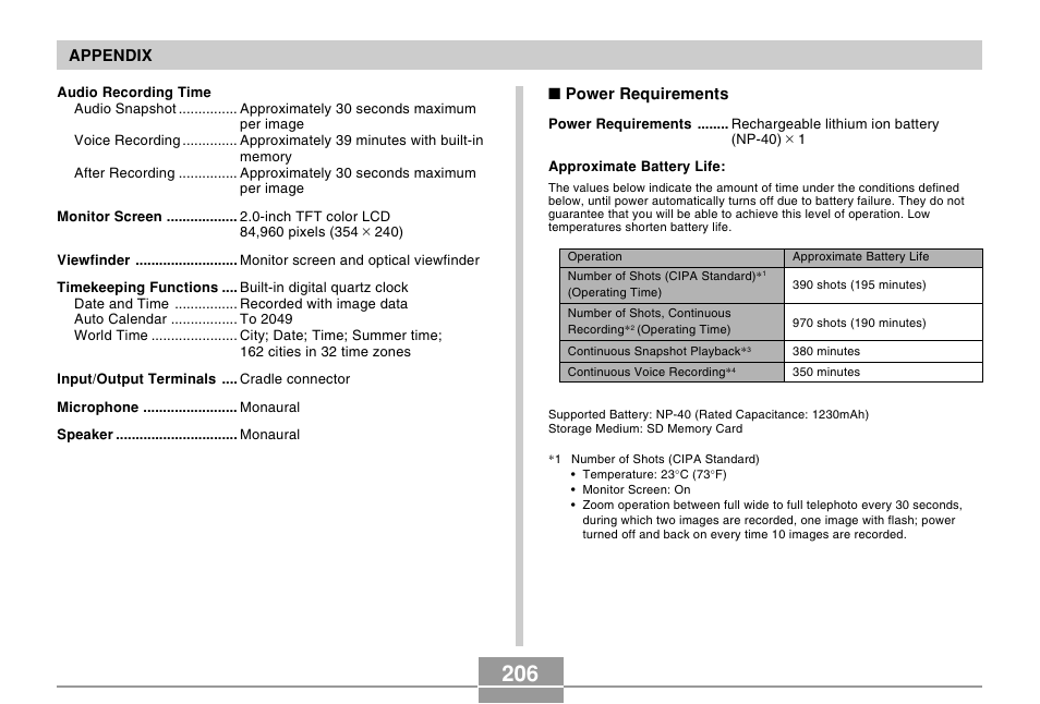 Casio EX-Z50 User Manual | Page 206 / 208
