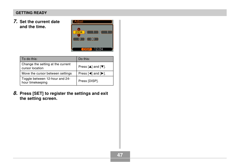 Casio EX-Z50 User Manual | Page 47 / 208