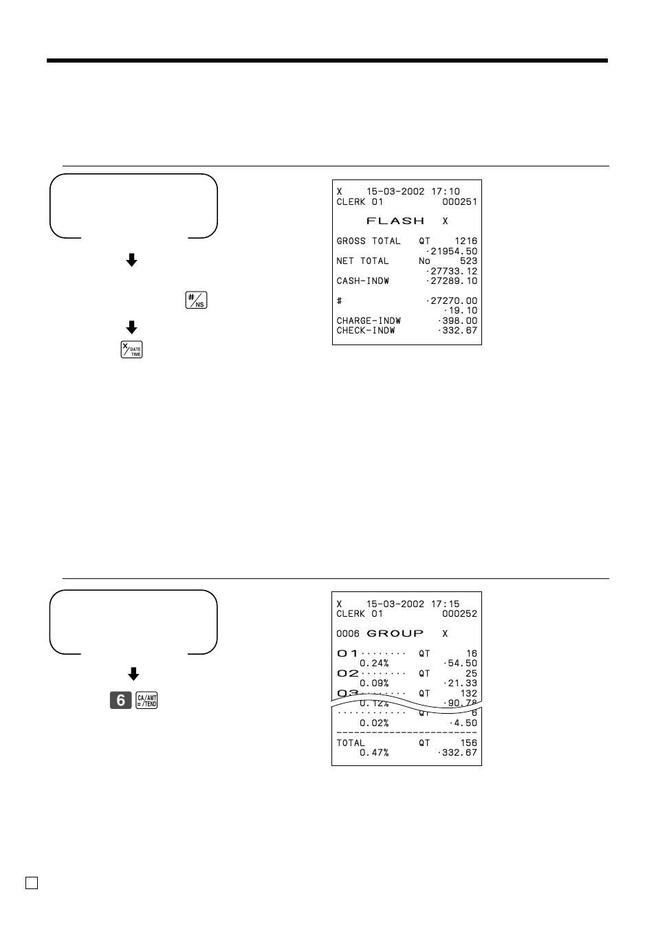 Convenient operations and setups, X mode | Casio TE-100 User Manual | Page 72 / 88