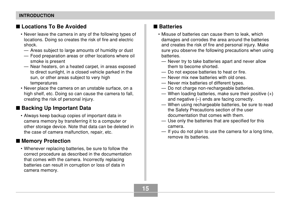 Casio QV-R61 User Manual | Page 15 / 210