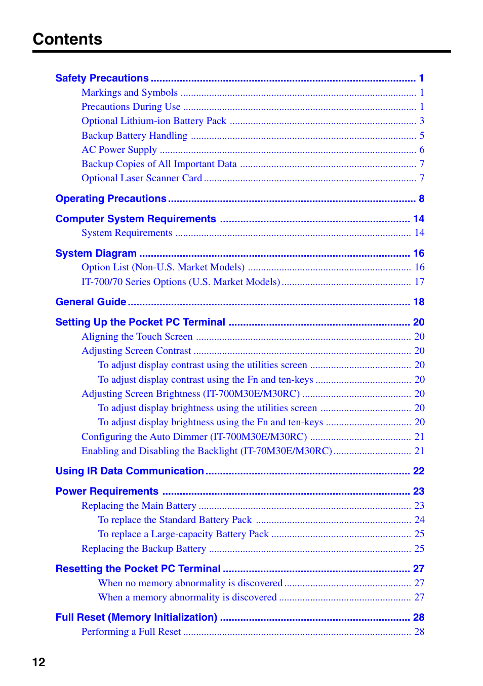 Casio IT-700/70 User Manual | Page 14 / 63