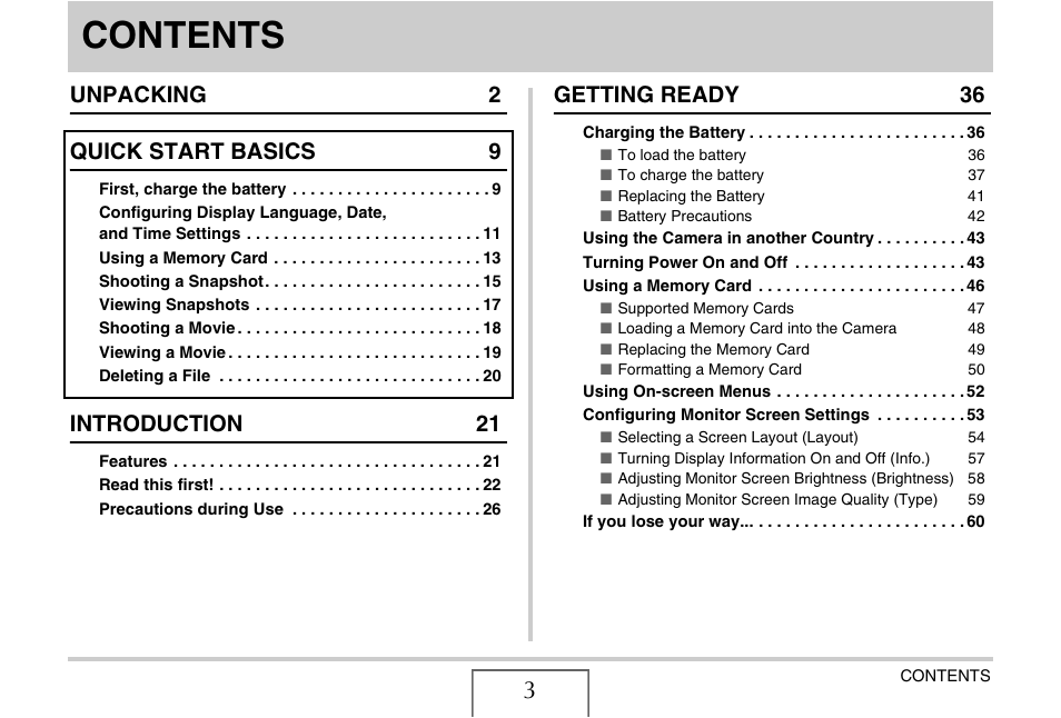Casio EX-S880 User Manual | Page 3 / 293