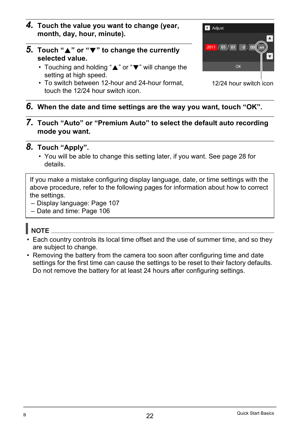 Casio EXILIM EX-Z3000 User Manual | Page 22 / 145