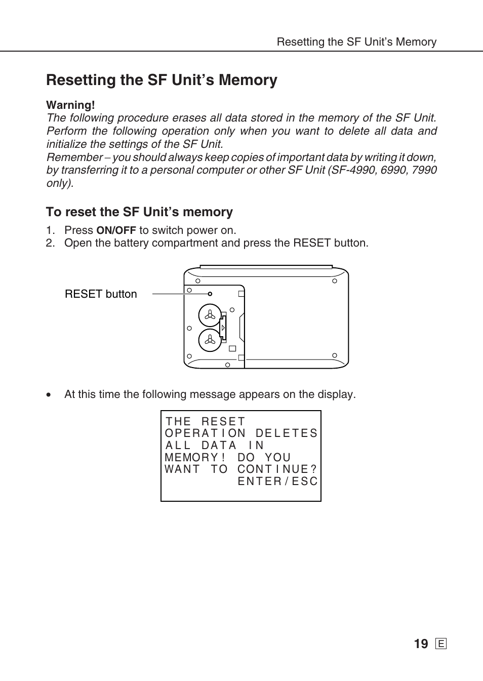 Casio SF-7990 User Manual | Page 21 / 100