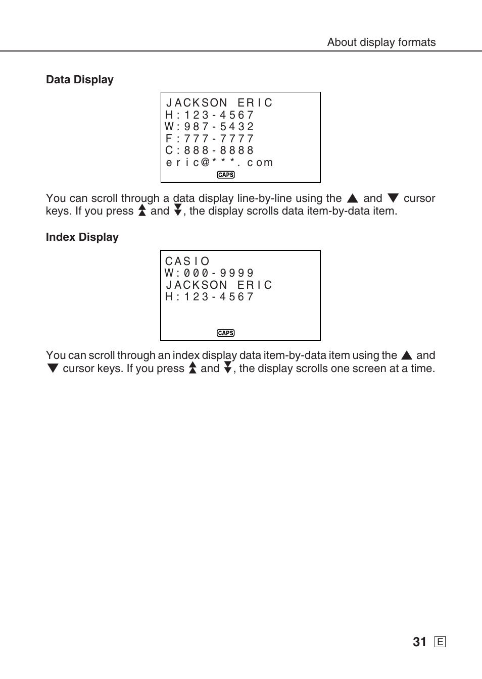 Casio SF-7990 User Manual | Page 33 / 100