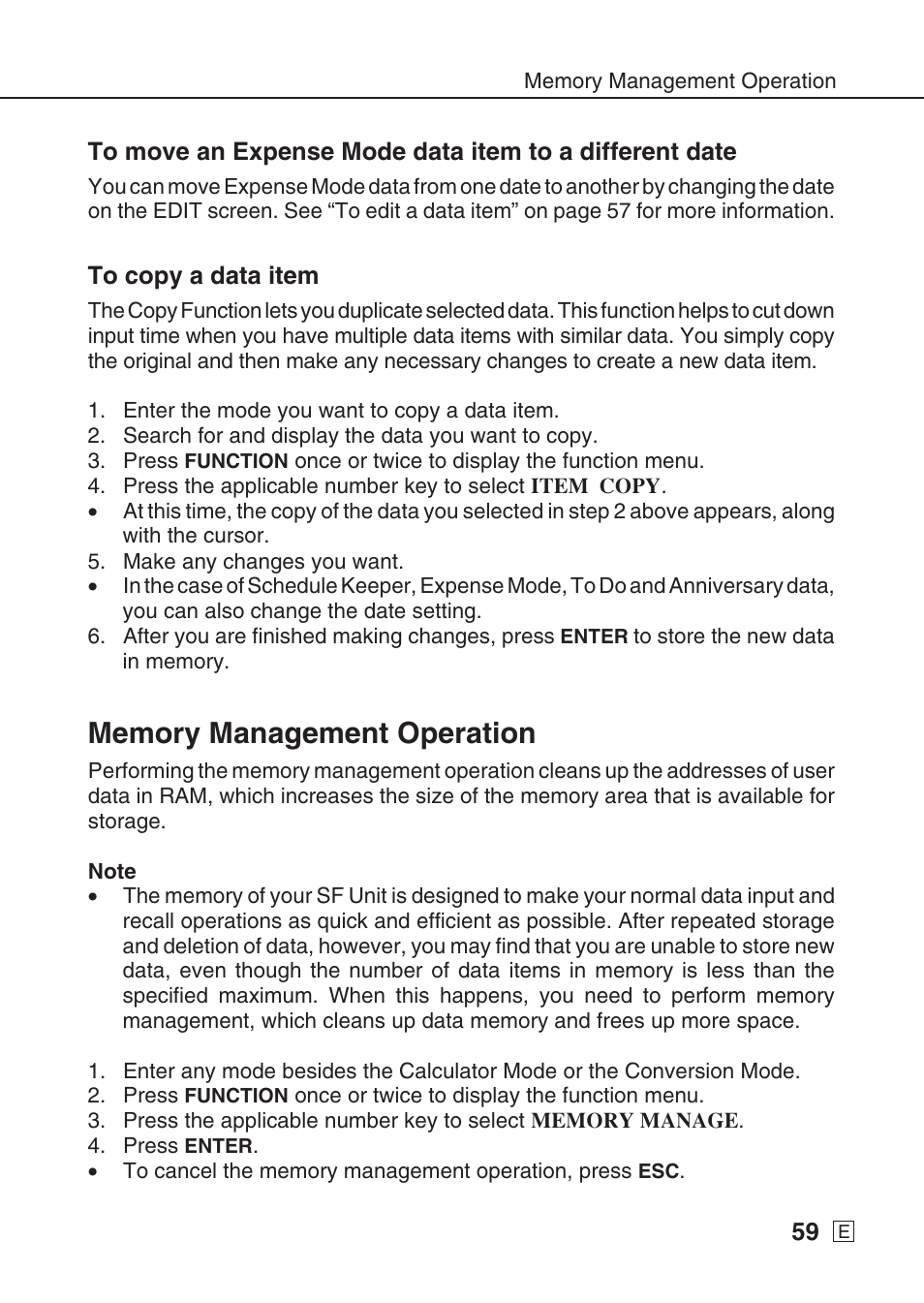 Casio SF-7990 User Manual | Page 61 / 100