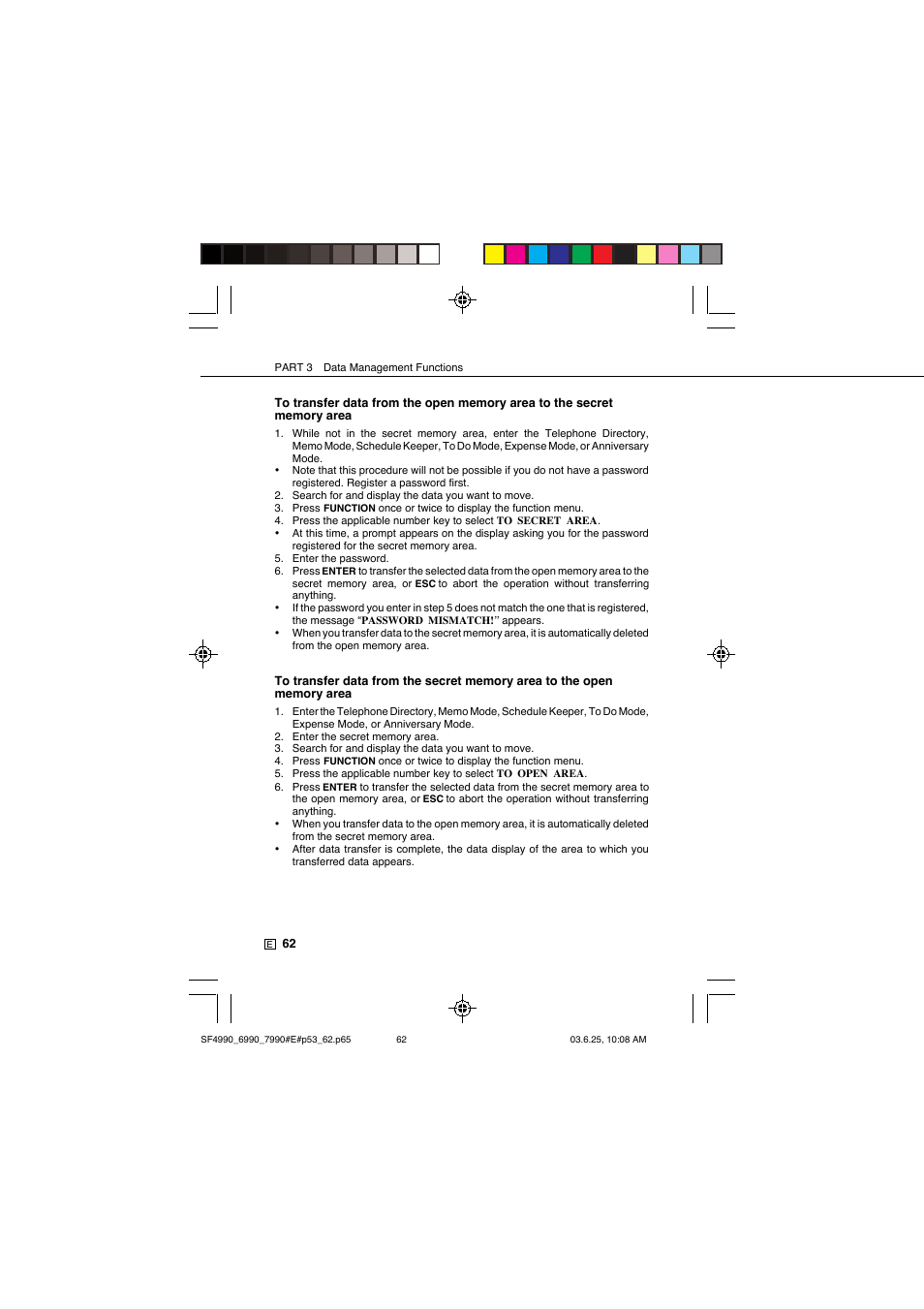 Casio SF-7990 User Manual | Page 64 / 100