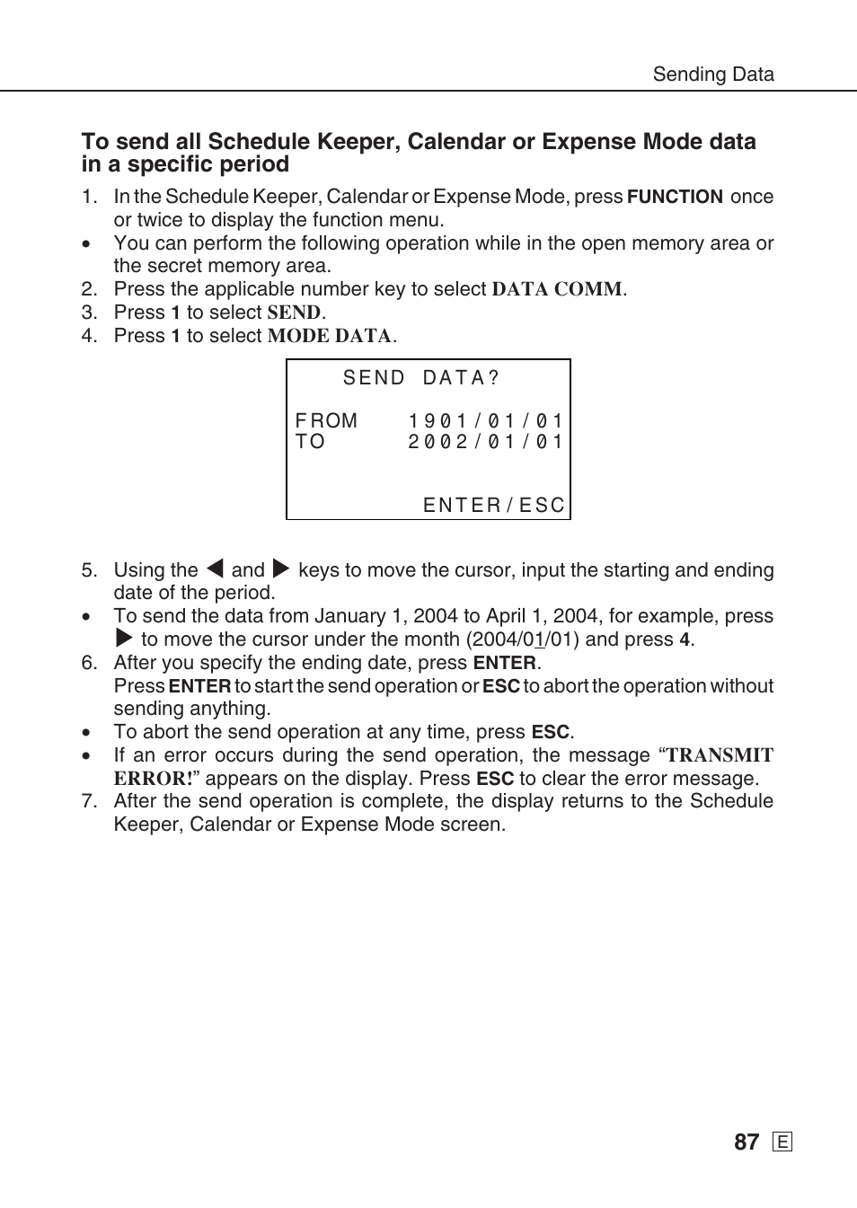 Casio SF-7990 User Manual | Page 89 / 100