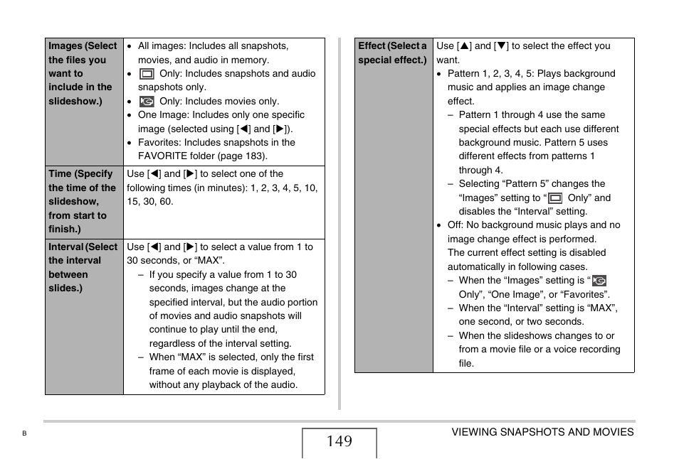 Casio EX-Z12 User Manual | Page 149 / 265