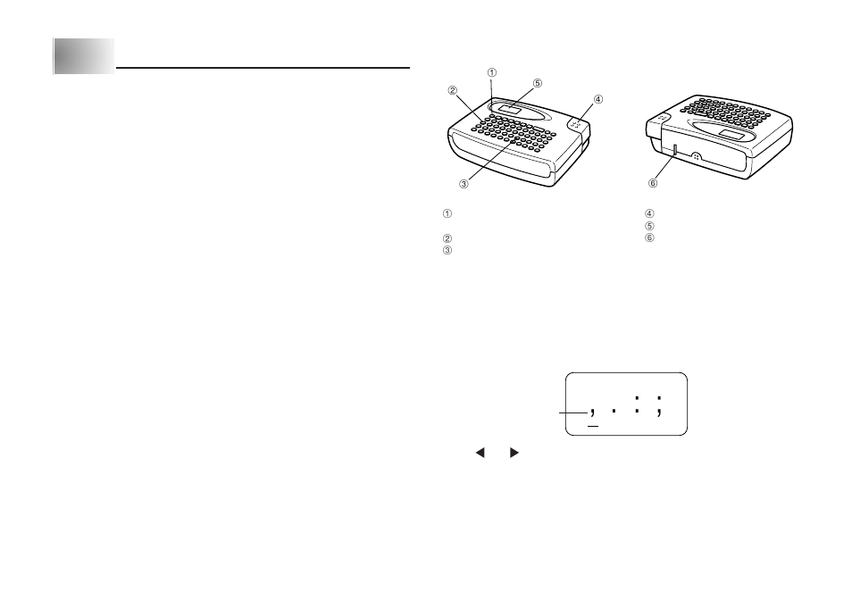 Part 1 getting acquainted | Casio KL-60 User Manual | Page 5 / 20