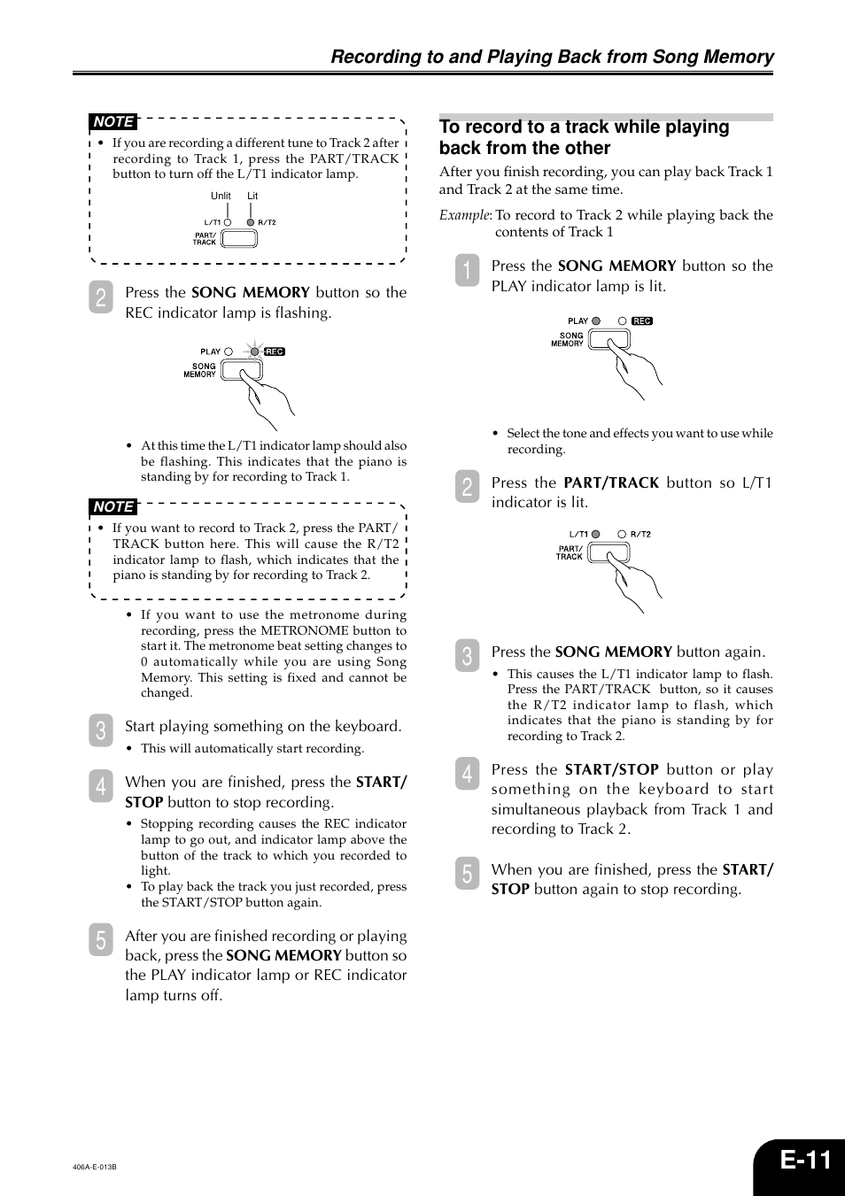 E-11 | Casio PX700 User Manual | Page 13 / 26