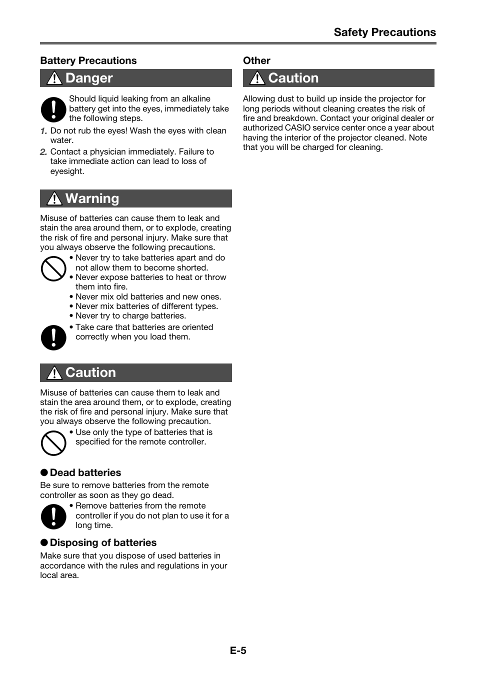 Casio XJ-M145 User Manual | Page 7 / 26
