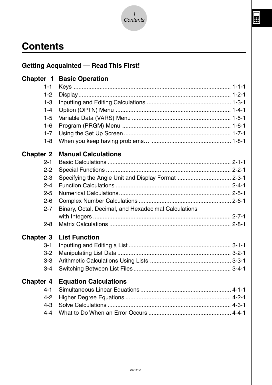 Casio ALGEBRA FX 1.0 PLUS User Manual | Page 20 / 24