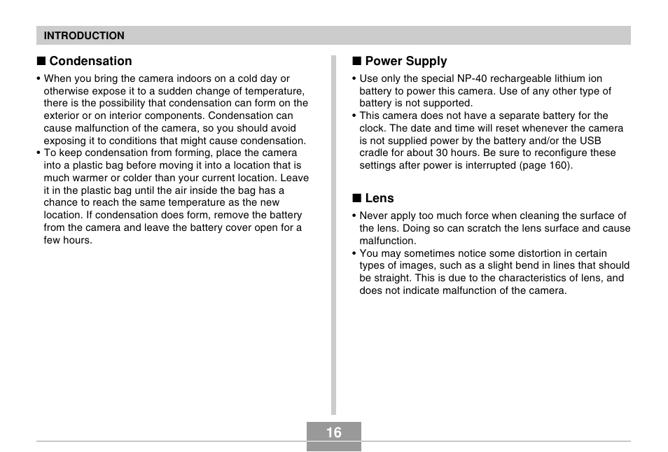 Casio EX-Z600 User Manual | Page 16 / 238
