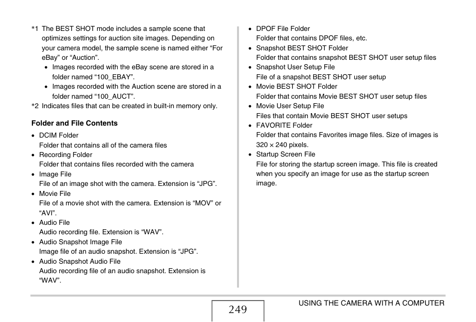 Casio EX-V7 User Manual | Page 249 / 276