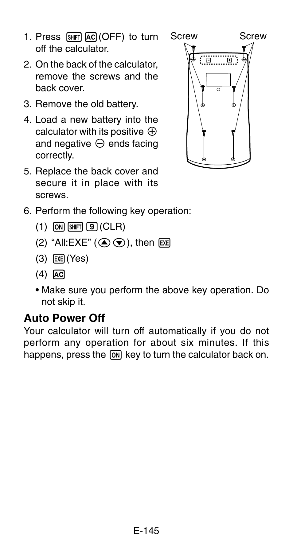Casio FC-200V User Manual | Page 147 / 149
