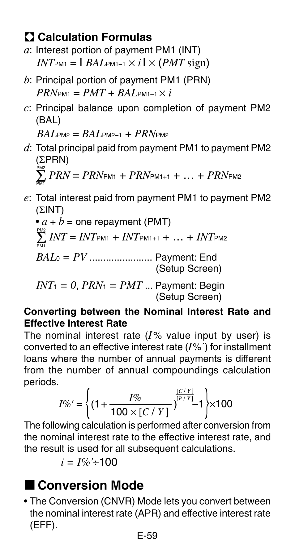 K conversion mode | Casio FC-200V User Manual | Page 61 / 149
