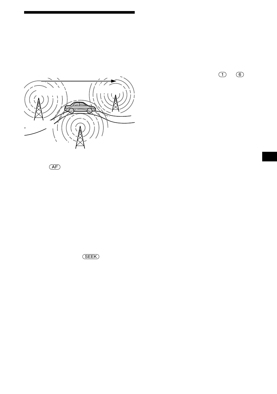 Automatic retuning for best reception results, Af function, 13 automatic retuning for best reception results | Sony CDX-L550 User Manual | Page 13 / 146