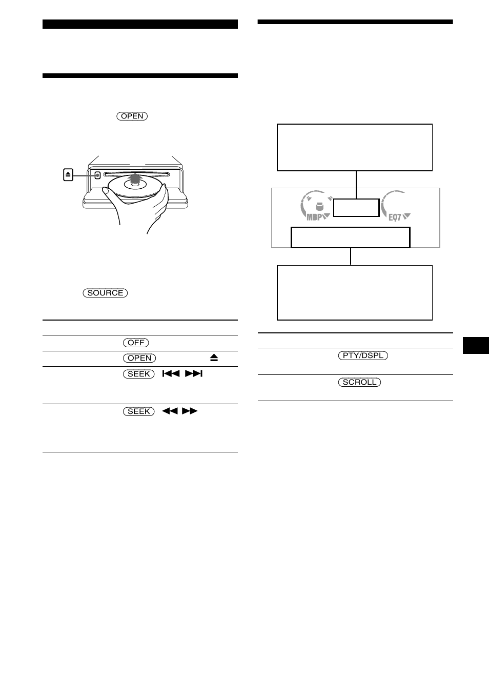 Leitor de cd, Reproduzir um disco, Elementos do visor | Sony CDX-L550 User Manual | Page 81 / 146