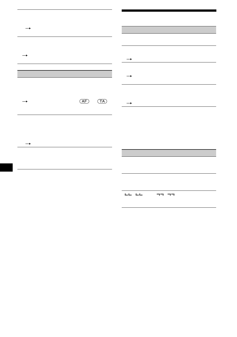 Visores de erro/mensagens, 24 visores de erro/mensagens | Sony CDX-L550 User Manual | Page 96 / 146