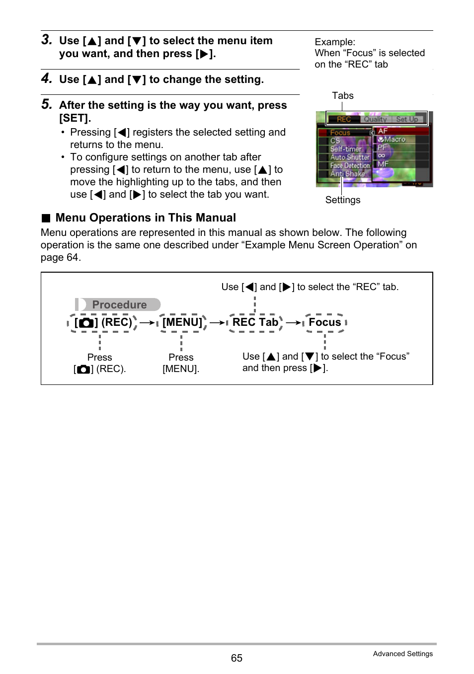 Casio EX-S12 User Manual | Page 65 / 216