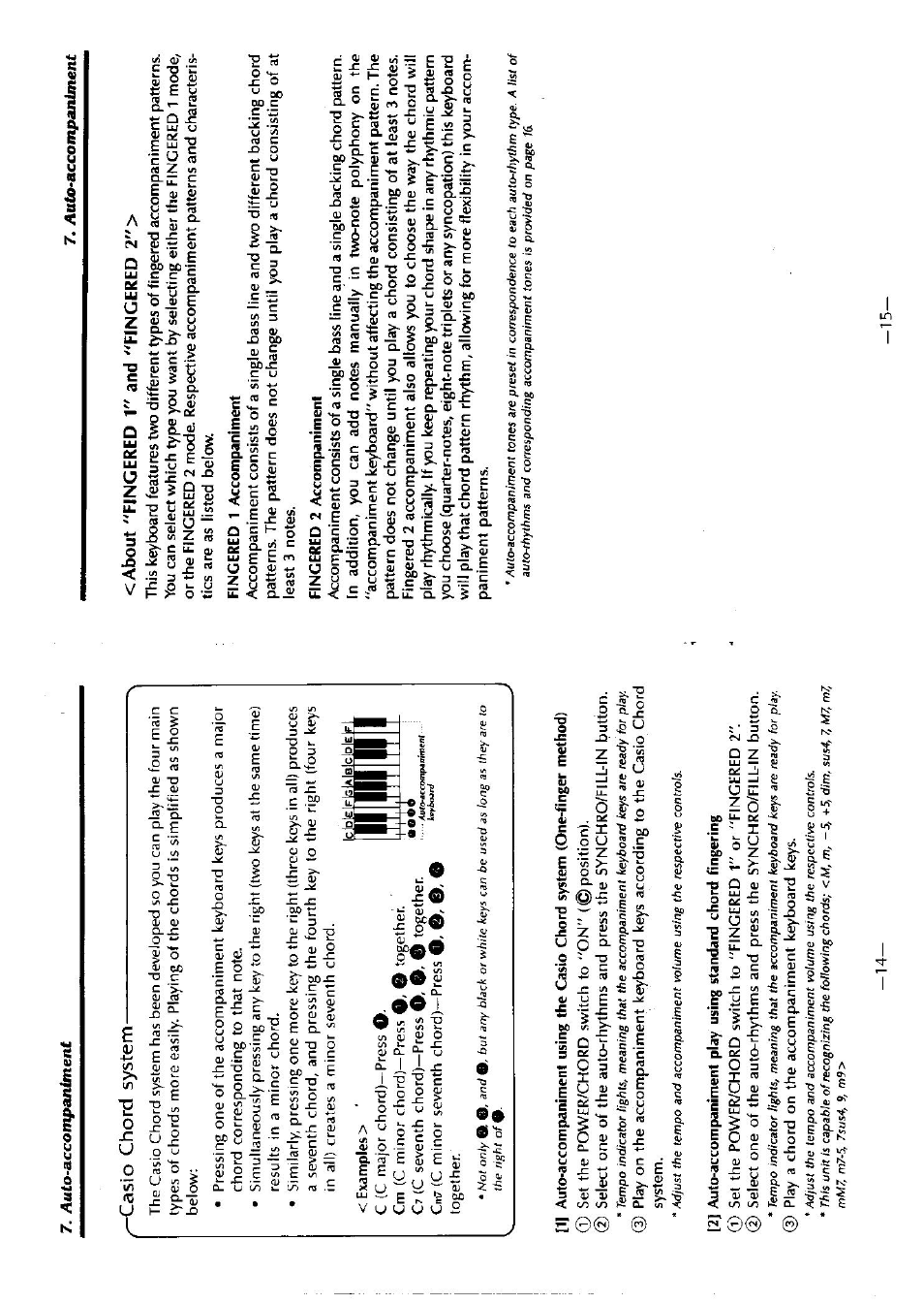 Or o. 0, 7, auto-accony>animent ■casio chord system | Casio CT-636 User Manual | Page 8 / 10