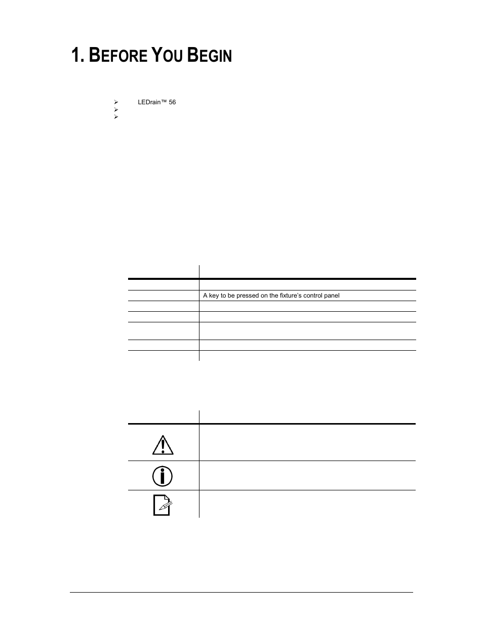 Before you begin, Hat is included, Npacking | Nstructions, Anual, Onventions, Cons, Efore, Egin, What is included | Chauvet 56C User Manual | Page 3 / 17