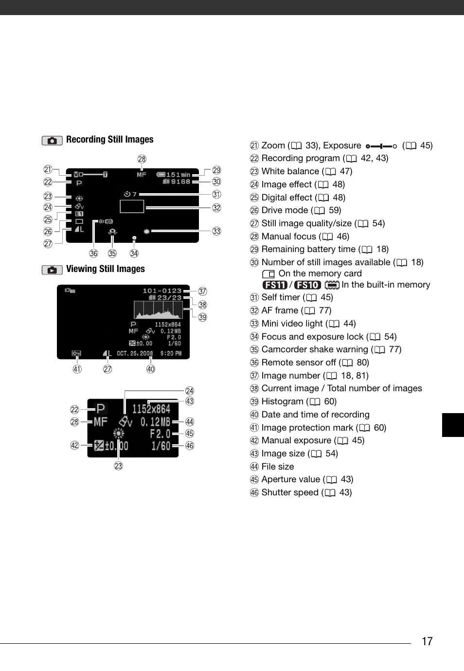 Canon FS10 User Manual | Page 17 / 110