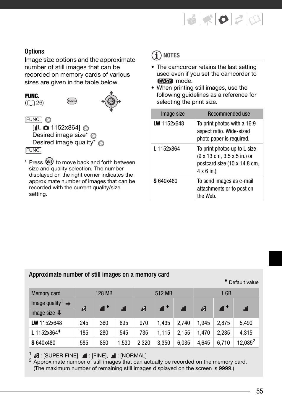 Canon FS10 User Manual | Page 55 / 110