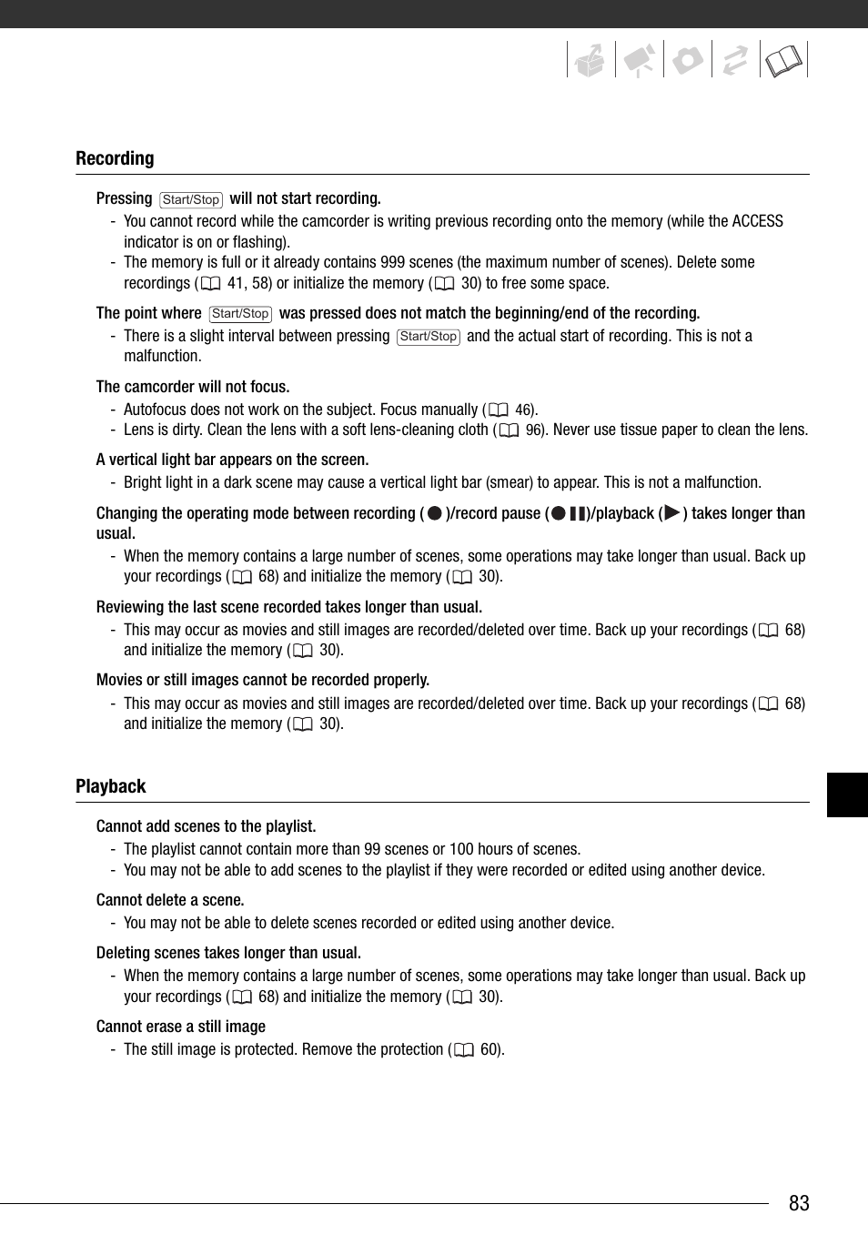 Canon FS10 User Manual | Page 83 / 110