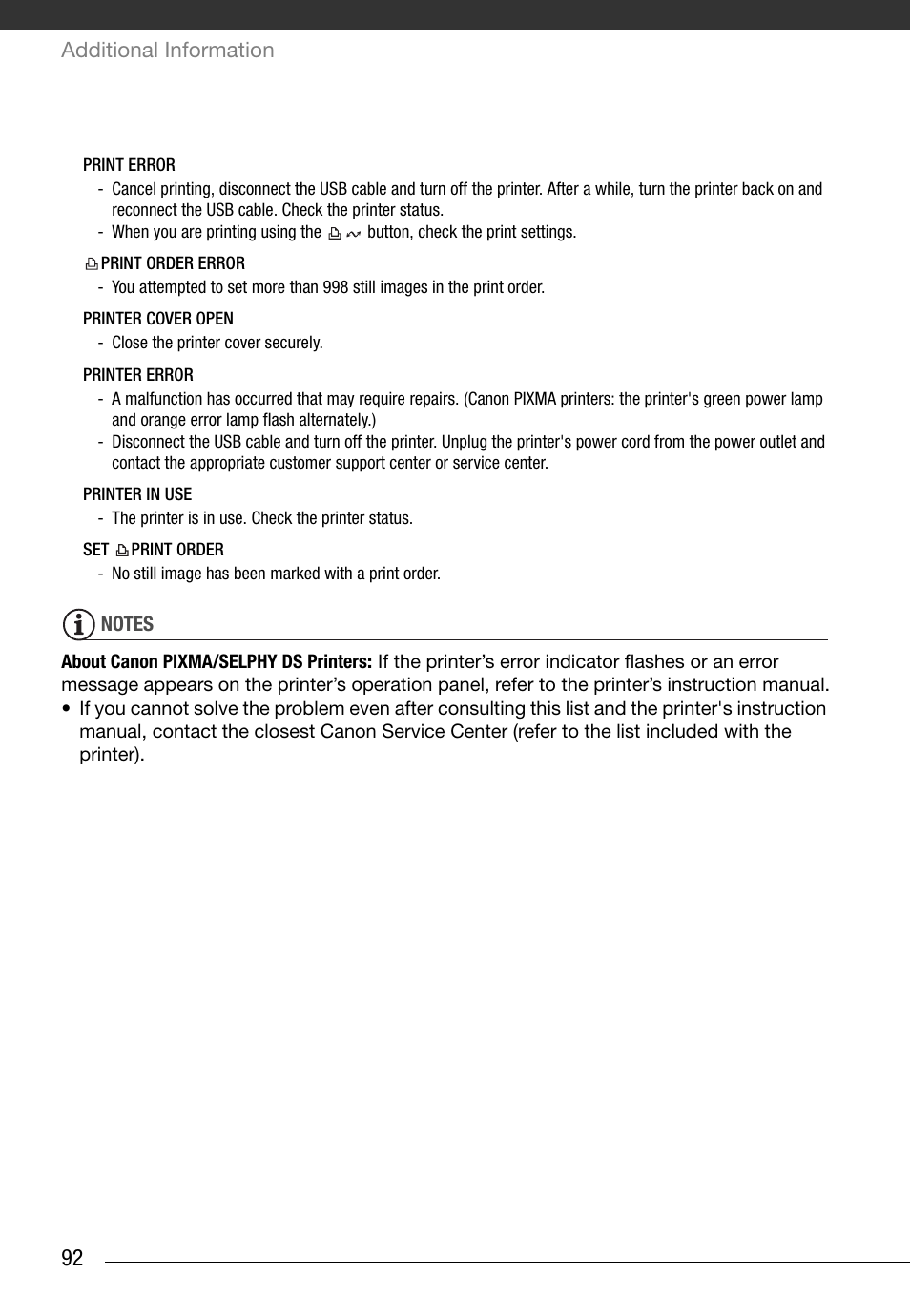 Canon FS10 User Manual | Page 92 / 110