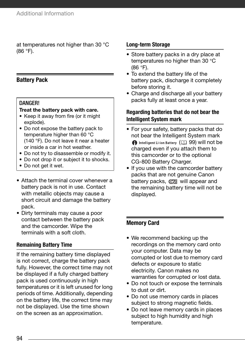 Canon FS10 User Manual | Page 94 / 110