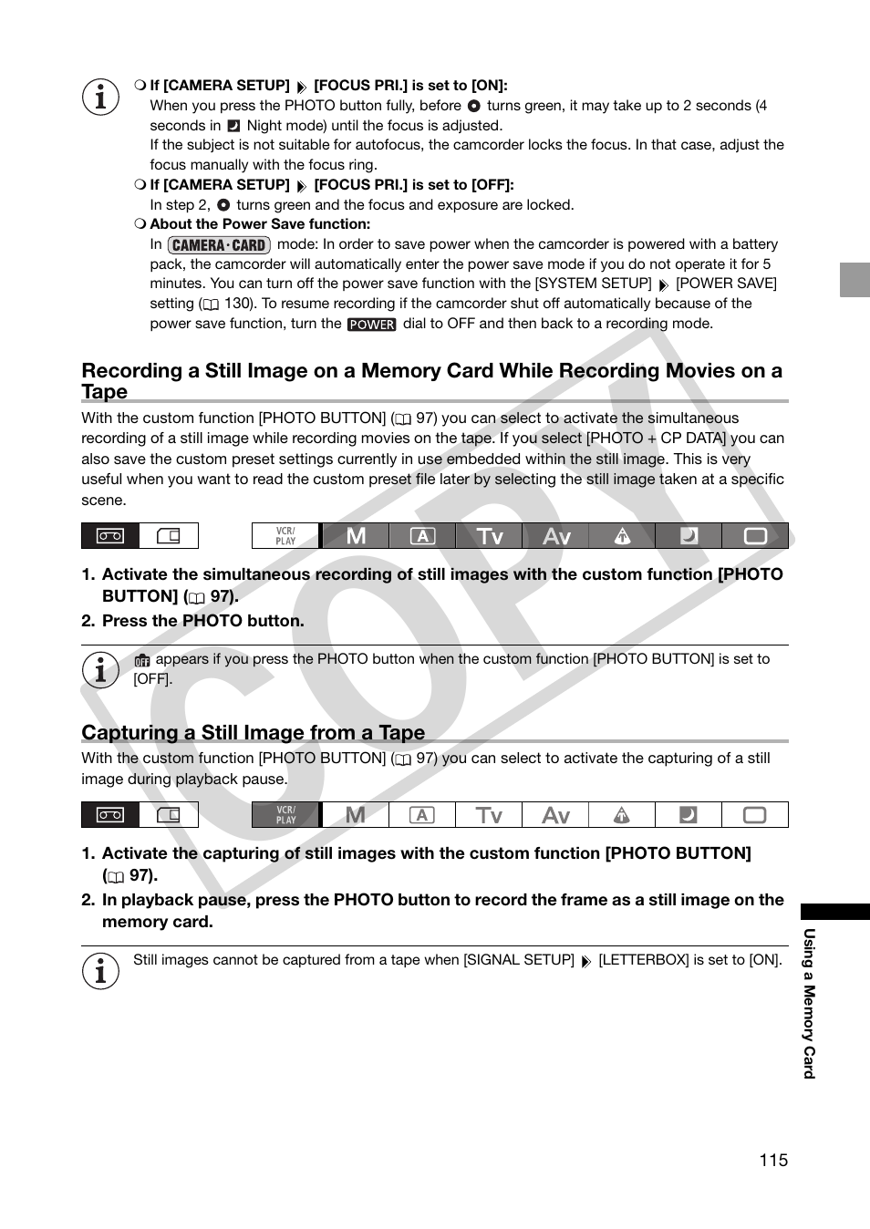 Co py | Canon XHA1S User Manual | Page 115 / 155
