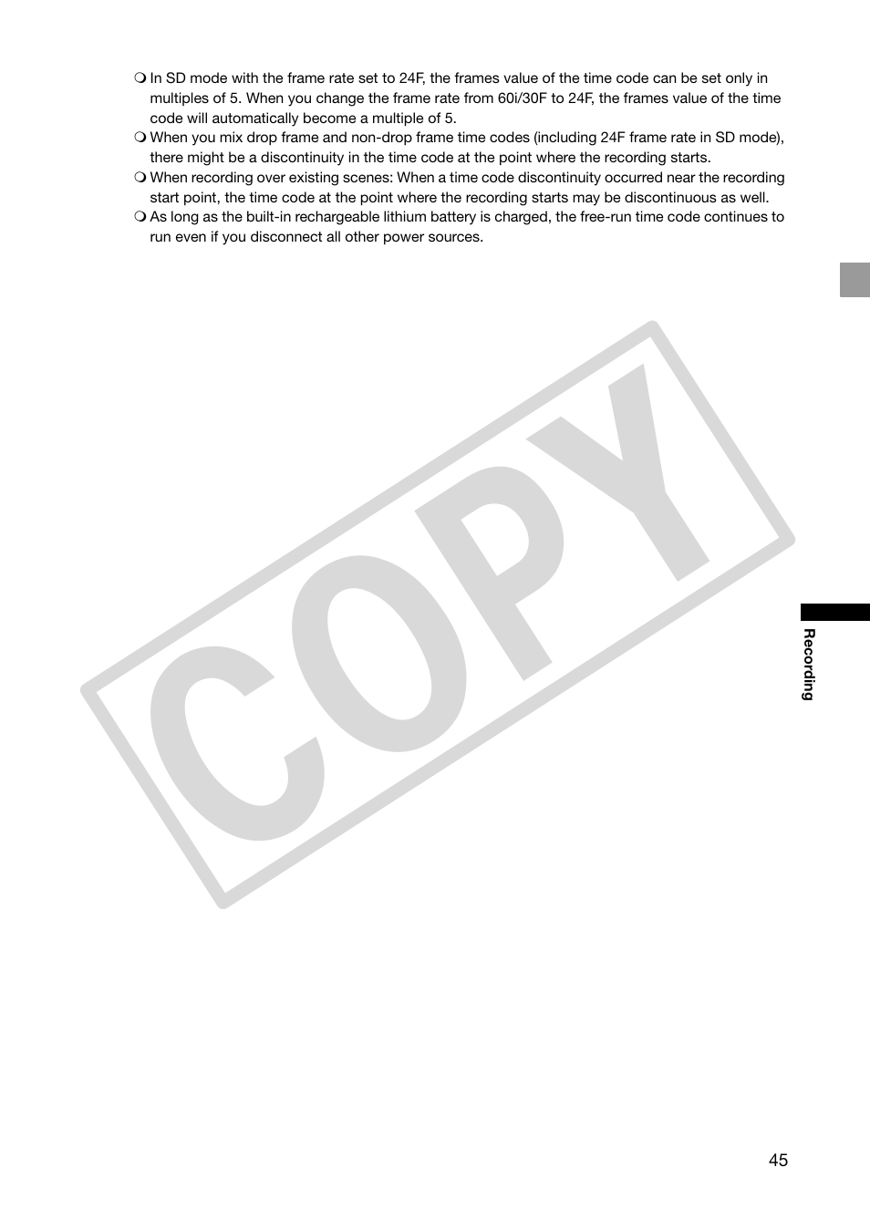Co py | Canon XHA1S User Manual | Page 45 / 155