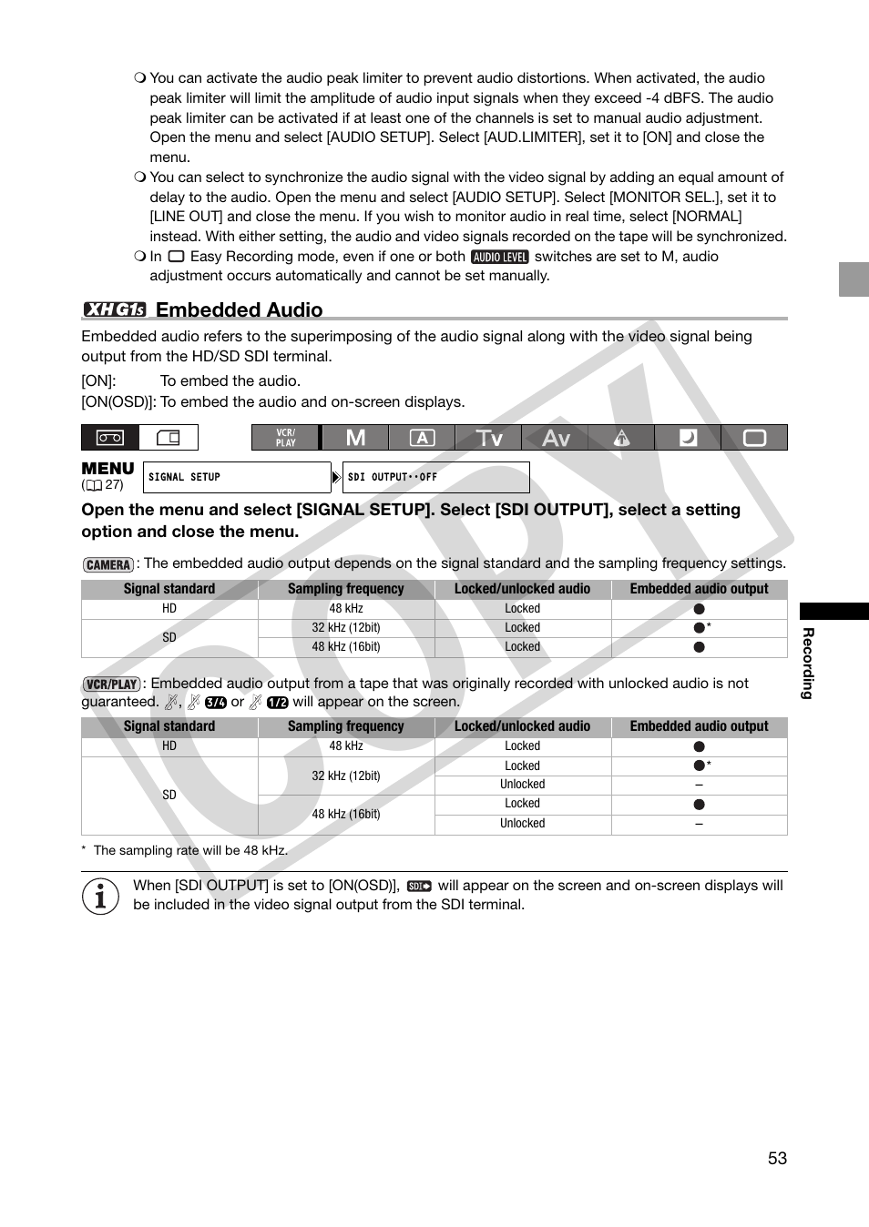 Co py | Canon XHA1S User Manual | Page 53 / 155