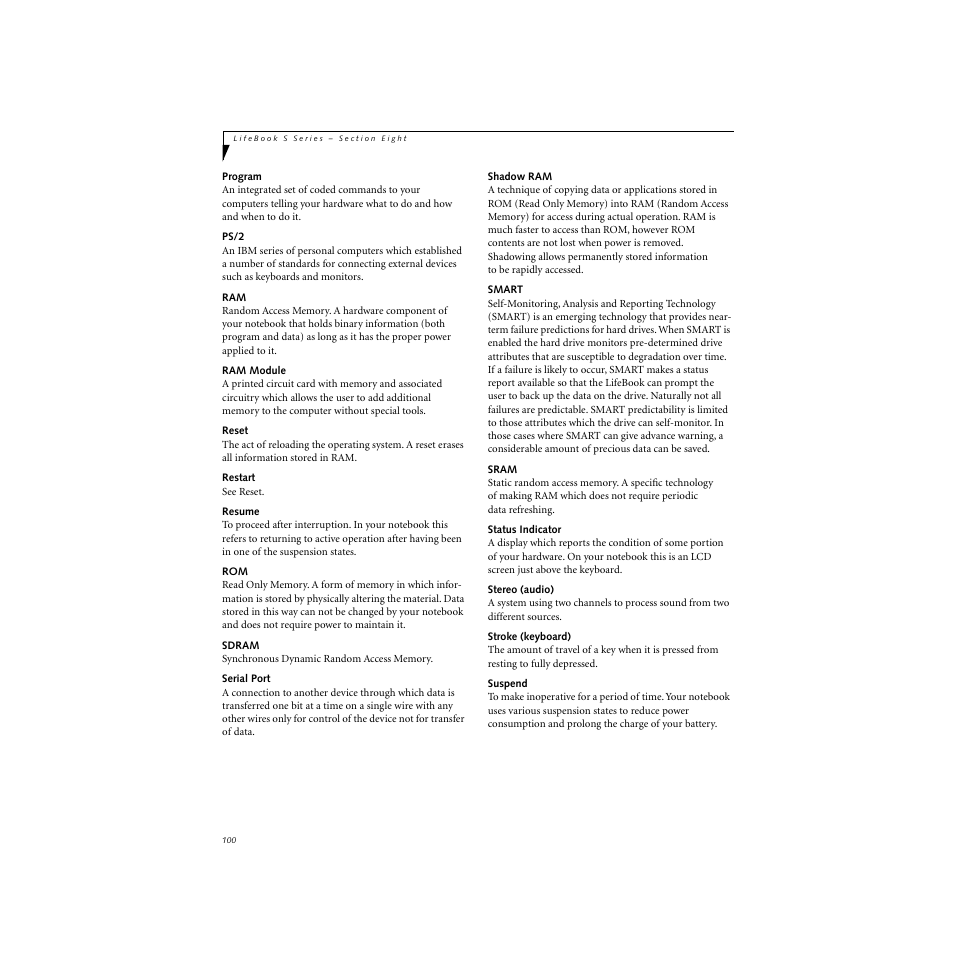 FUJITSU S SERIES User Manual | Page 109 / 116