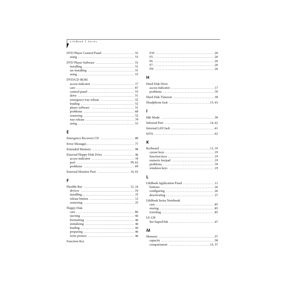 FUJITSU S SERIES User Manual | Page 113 / 116