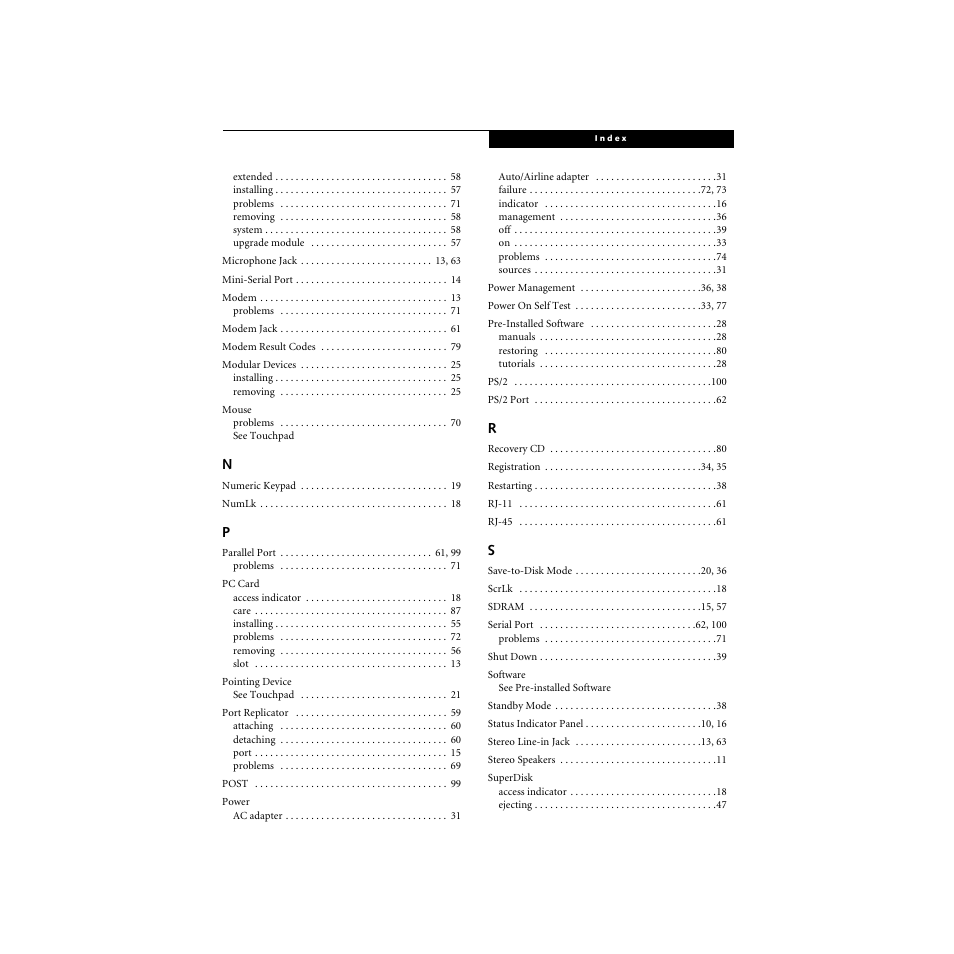 FUJITSU S SERIES User Manual | Page 114 / 116