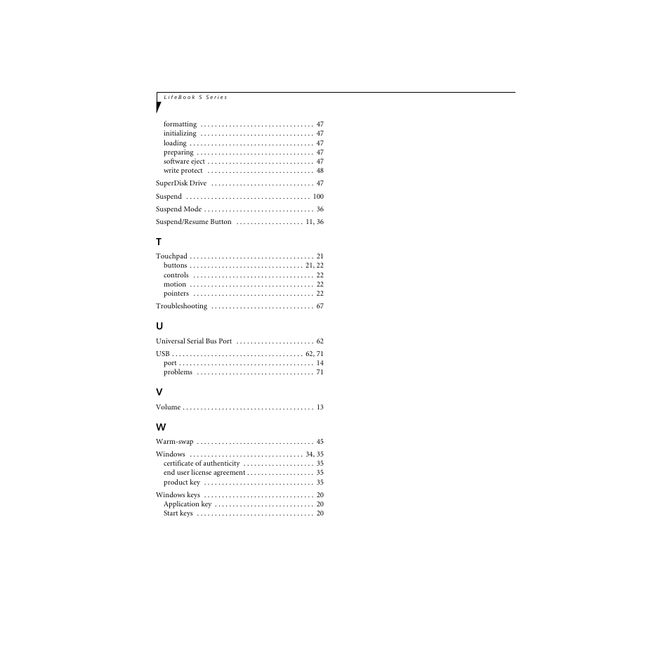 FUJITSU S SERIES User Manual | Page 115 / 116