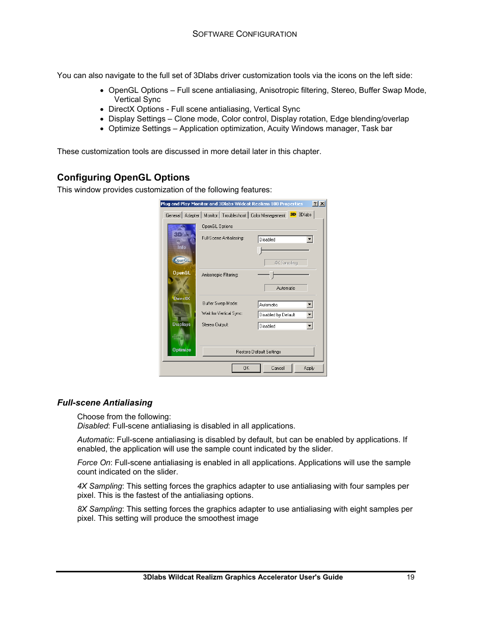 3DLABS WILDCAT REALIZM 100 User Manual | Page 19 / 51