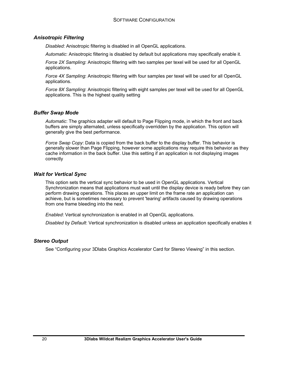 3DLABS WILDCAT REALIZM 100 User Manual | Page 20 / 51