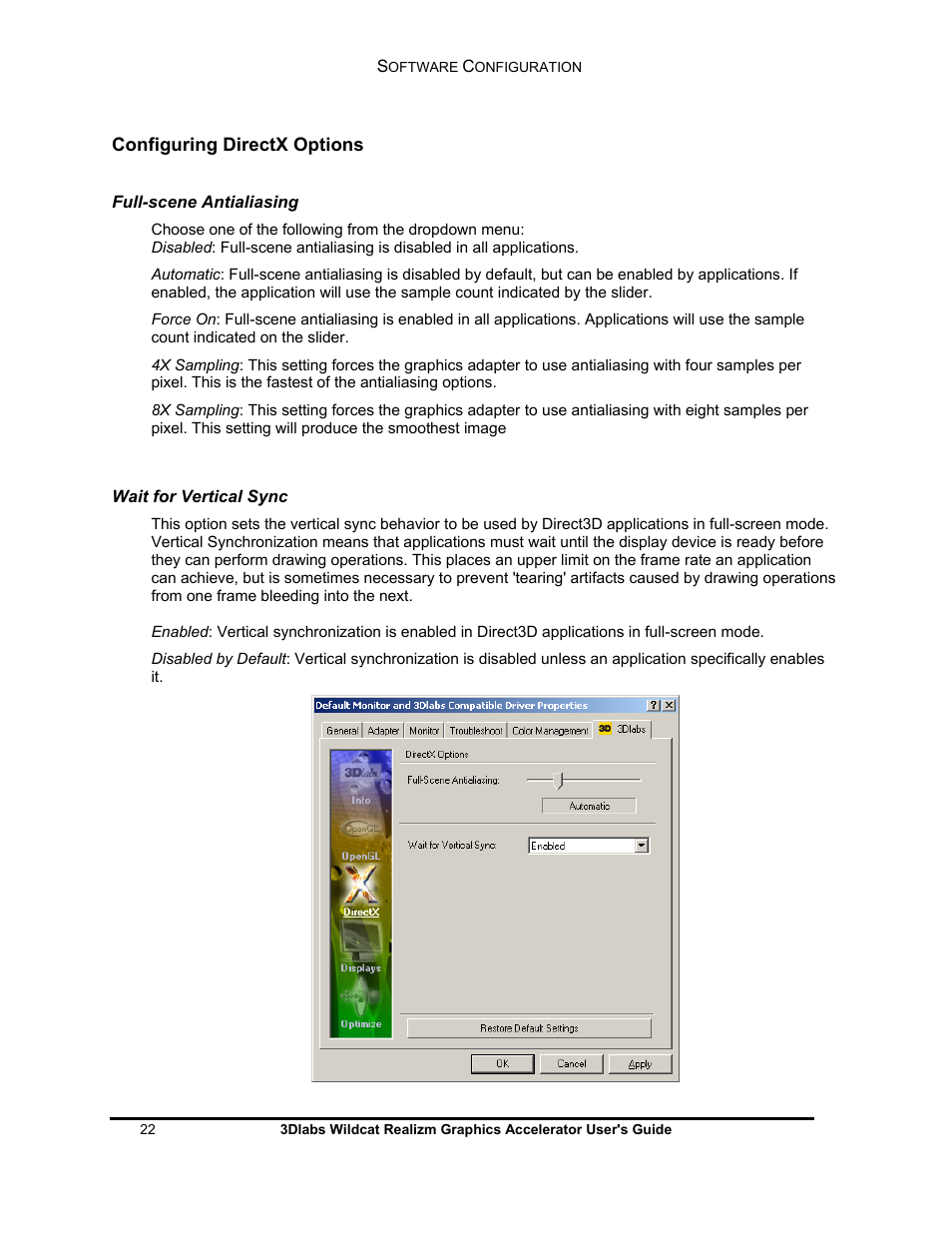 3DLABS WILDCAT REALIZM 100 User Manual | Page 22 / 51