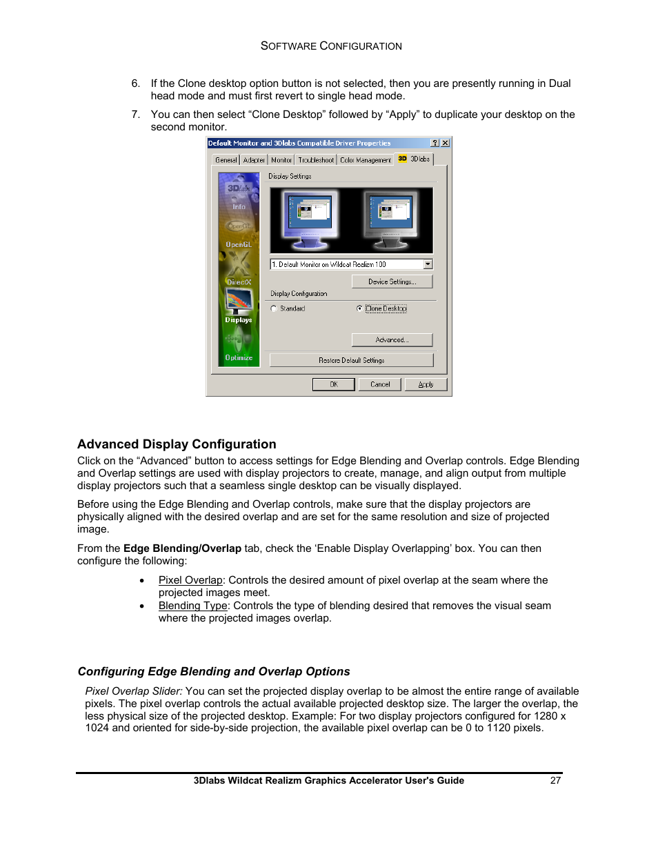 3DLABS WILDCAT REALIZM 100 User Manual | Page 27 / 51