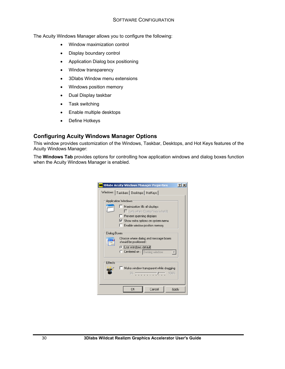 3DLABS WILDCAT REALIZM 100 User Manual | Page 30 / 51