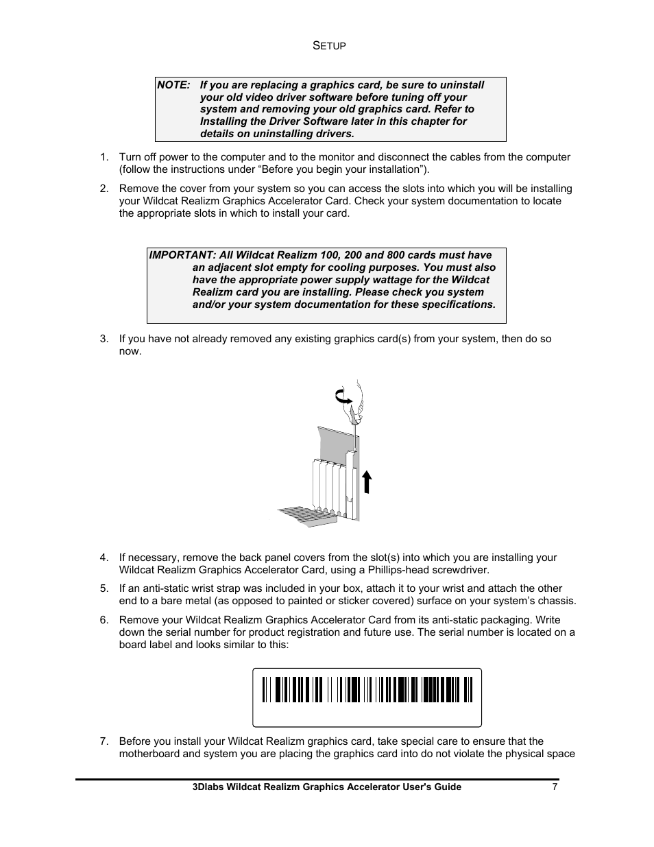3DLABS WILDCAT REALIZM 100 User Manual | Page 7 / 51