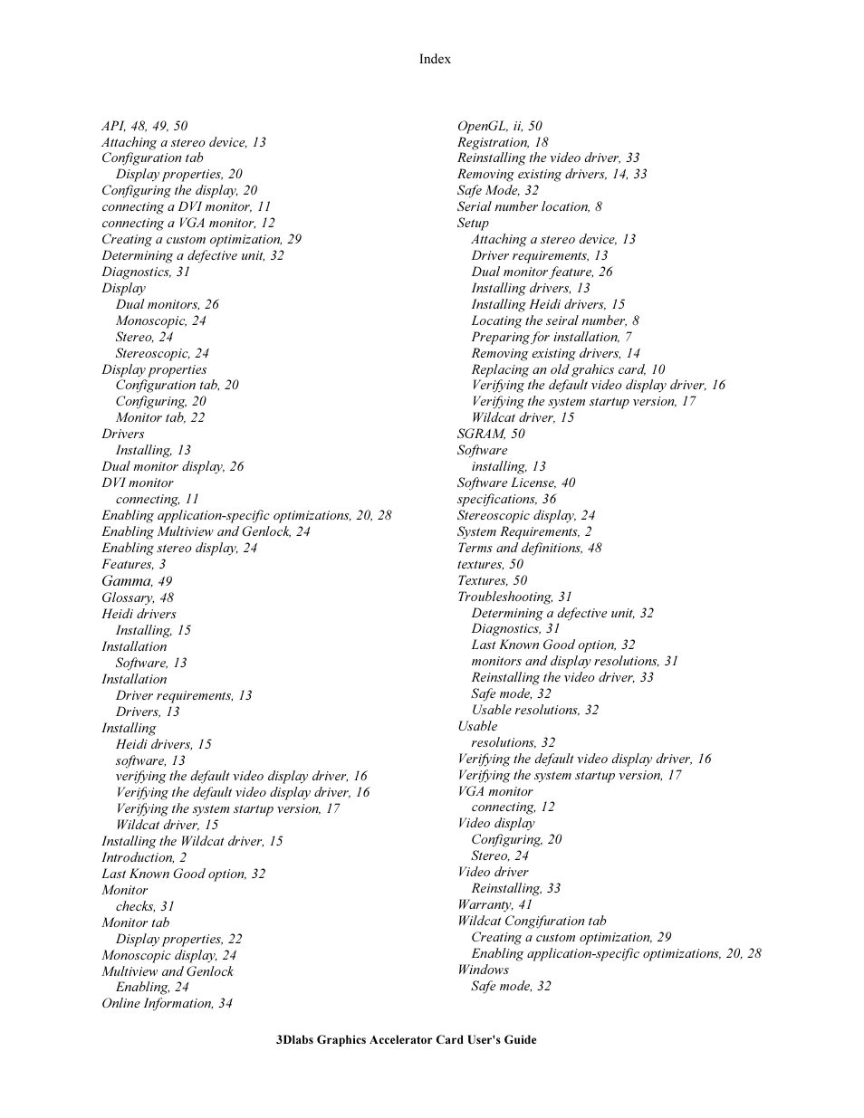 3DLABS Wildcat III 6110 User Manual | Page 55 / 56